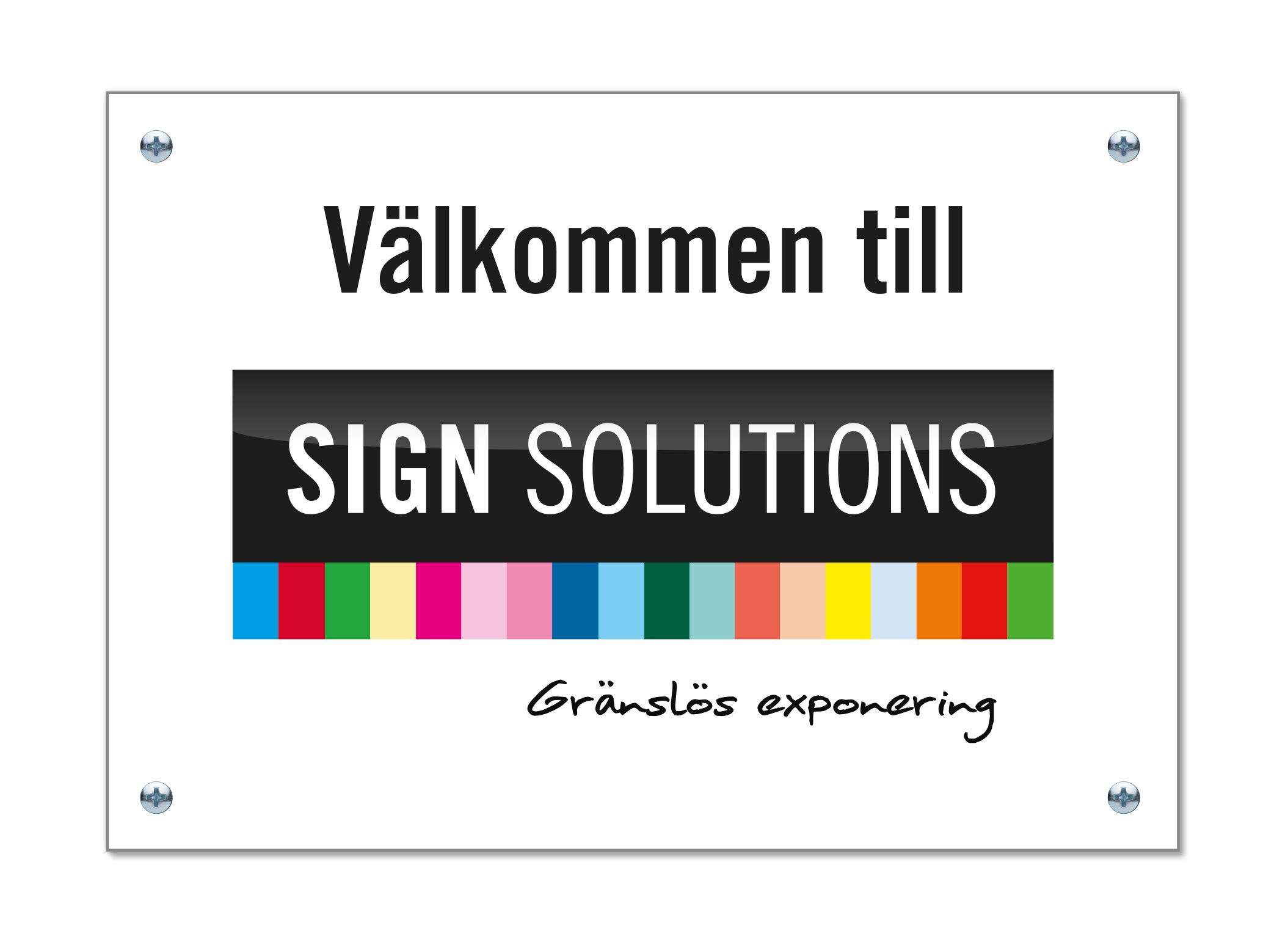 Ritad bild av skylt